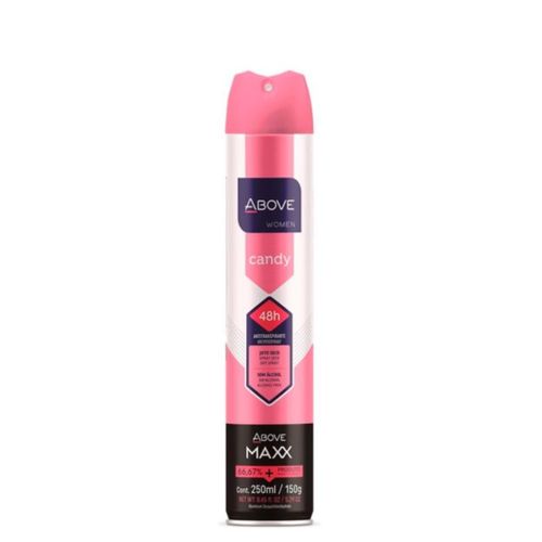 Kit c/4 Unidades de Above Maxx Candy Desodorante Aerosol 250ml
