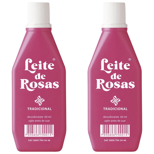 Kit c/2 Unidades de Leite De Rosas Desodorante 60ml