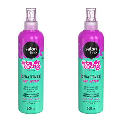 Kit c/2 Unidades de Salon Line Renova Cachos Spray Térmico 300ml