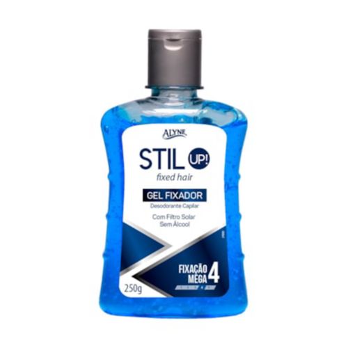 Kit c/2 Unidades de Gel Fix Desodorante Capilar Alyne Stil Up Mega F4 250g Kit c/2 Unidades de Gel Fix Desodorante Capilar Alyne Stil Up Mega F4 250g