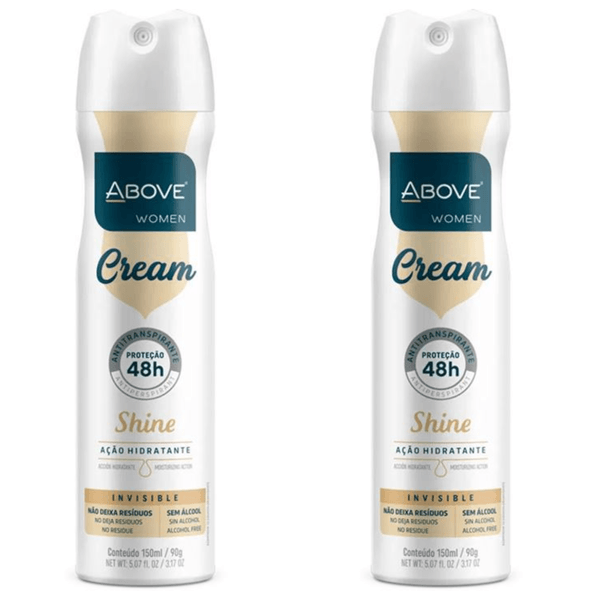 Kit c/2 Unidades de Desodorante Aero Above Clássico 150ml Cream Original