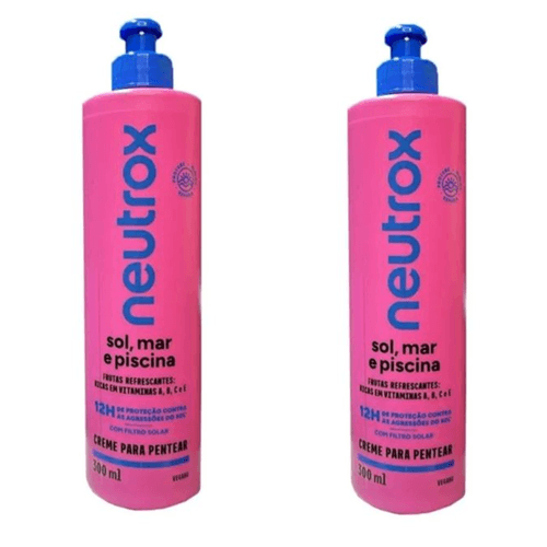Kit c/2 Unidades de Creme Para Pentear Neutrox 300ml Sol Mar E Piscina Kit c/2 Unidades de Creme Para Pentear Neutrox 300ml Sol Mar E Piscina