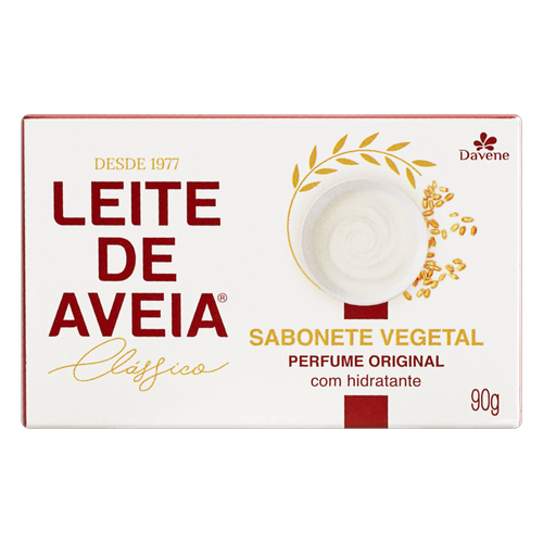 Kit c/2 Davene Sabonete Leite De Aveia Clássico 90g
