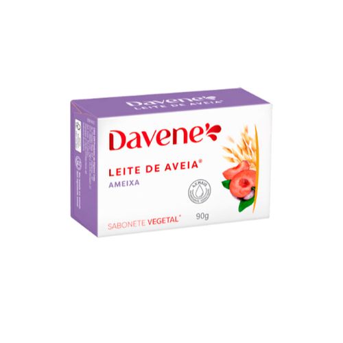 Kit c/2 Davene Sabonete Leite De Aveia Ameixa 90g