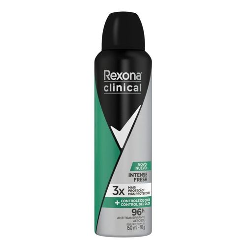 Kit c/4 Unidades de Desodorante Rexona Clinical Men Aerosol Intense Fresh 150ml Kit c/4 Unidades de Desodorante Rexona Clinical Men Aerosol Intense Fresh 150ml