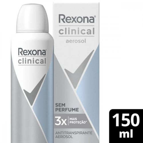 Kit c/4 Unidades de Desodorante Rexona Clinical Sem Perfume 150ml