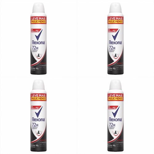 Kit c/4 Unidades de Desodorante Rexona Aero Women Antibacterial 250ml Kit c/4 Unidades de Desodorante Rexona Aero Women Antibacterial 250ml