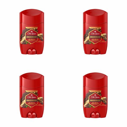 Kit c/4 Unidades de Desodorante Cleargel Old Spice Amadeirado Gillette Simples 50g Kit c/4 Unidades de Desodorante Cleargel Old Spice Amadeirado Gillette Simples 50g
