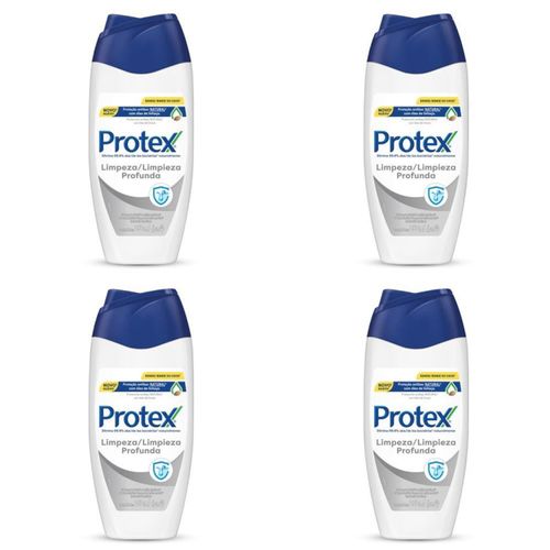 Kit c/4 Sabonetes Líquido Protex Limpeza Profunda 250ml Kit c/4 Sabonetes Líquido Protex Limpeza Profunda 250ml