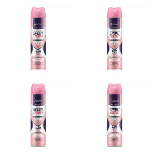 Kit c/4 Unidades de Desodorante Aerosol Bax 150ml Energy Women