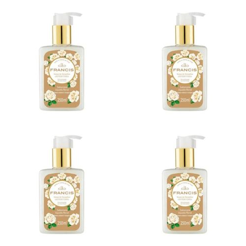 Kit c/4 Sabonetes Líquido Francis Pump 250ml Branco Kit c/4 Sabonetes Líquido Francis Pump 250ml Branco
