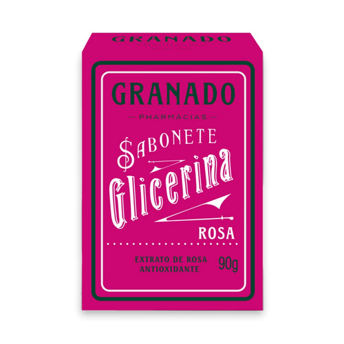 Kit c/4 Sabonete Barra Granado Glicerina Rosa 90g