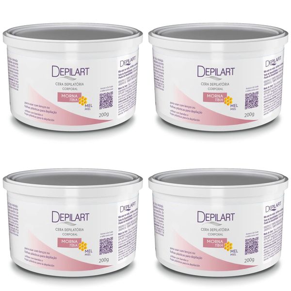 Kit c/4 Ceras Depiladoras Morna Depilart 200g