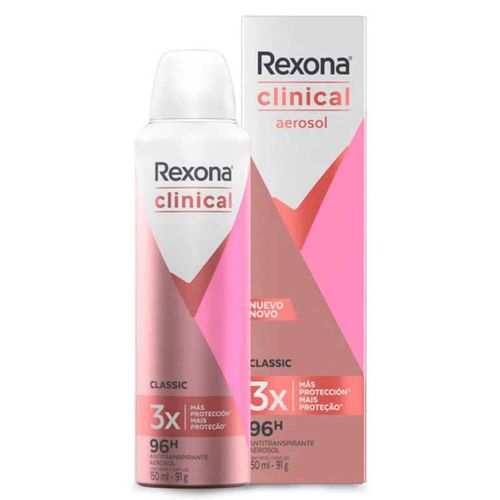 Kit c/2 Unidades de Desodorante Rexona Aero Clinical Classic 150ml