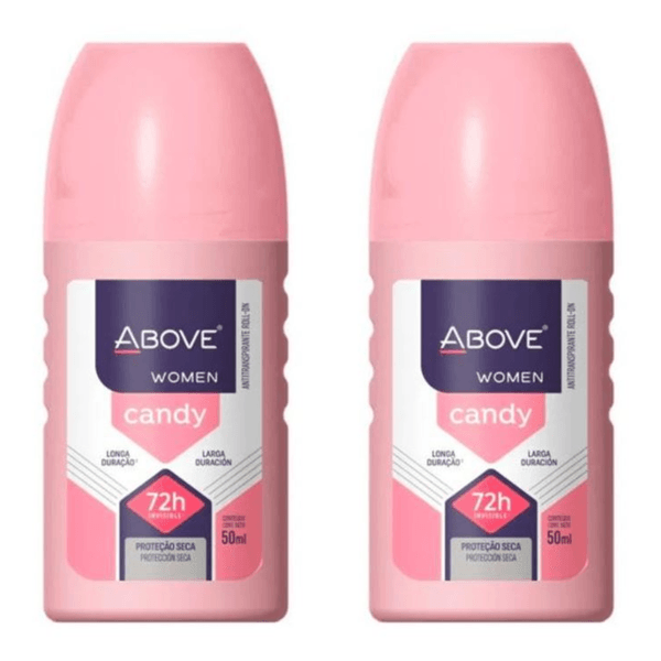 Kit c/2 Unidades de Desodorante Rollon Above 50ml Candy Women