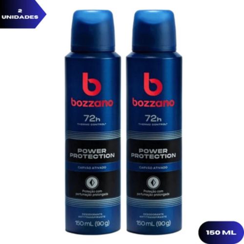 Kit c/2 Unidades de Desodorante Aerosol Bozzano 90g Anti Carvão Kit c/2 Unidades de Desodorante Aerosol Bozzano 90g Anti Carvão