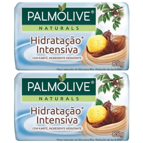 Kit c/2 Sabonetes em Barra Palmolive Naturals Hidratação Intensiva 85g Kit c/2 Sabonetes em Barra Palmolive Naturals Hidratação Intensiva 85g
