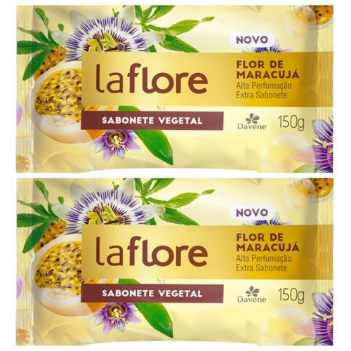 Kit c/2 Sabonetes Davene Laflore Maracujá 150g Kit c/2 Sabonetes Davene Laflore Maracujá 150g