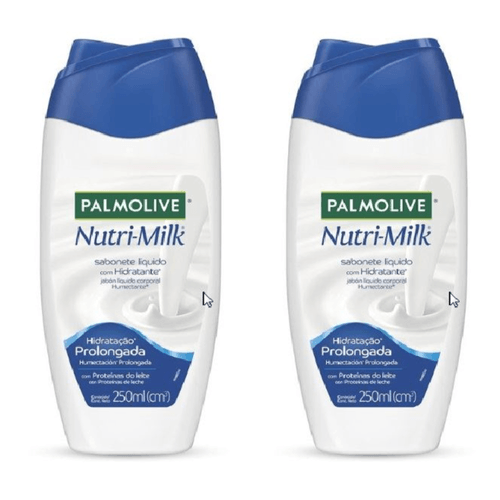 Kit c/2 Sabonetes Liquido Palmolive 250ml Nutrilmilk