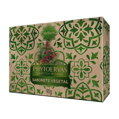Kit c/2 Sabonete em Barra Vegetal Phytoervas Verbena com 90g Kit c/2 Sabonete em Barra Vegetal Phytoervas Verbena com 90g