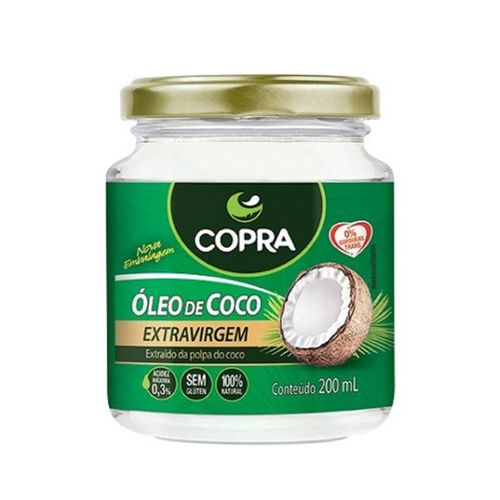 Kit c/2 Óleo de Coco Extravirgem Copra Vidro 200ml