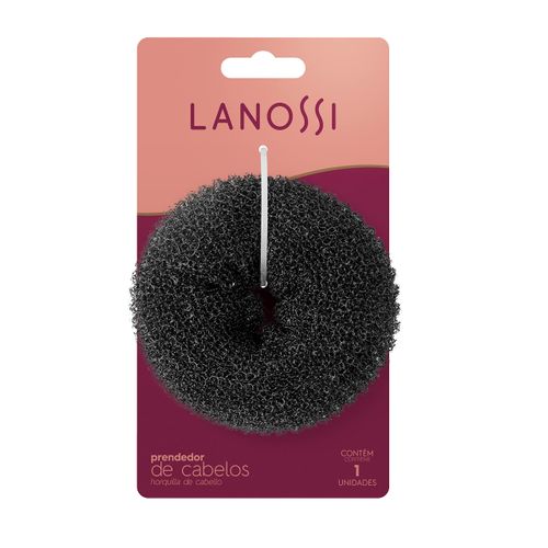 Lanossi Beauty & Care Donut Para Cabelos Escuros Preto Lanossi Beauty & Care Donut Para Cabelos Escuros Preto