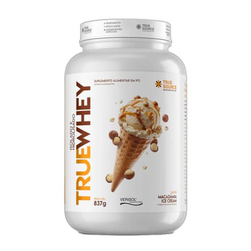 Proteína True Whey Macadâmia Ice Cream True Source 837g Proteína True Whey Macadâmia Ice Cream True Source 837g