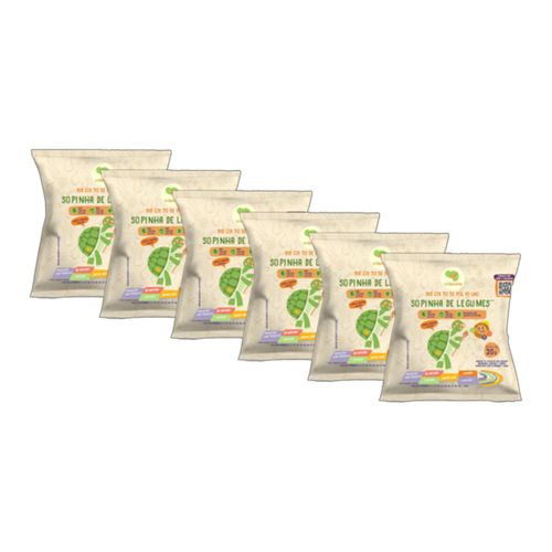 Kit 6X: Biscoito de Polvilho Sopinha de Legumes Vegano Crilancha 20g Kit 6X: Biscoito de Polvilho Sopinha de Legumes Vegano Crilancha 20g