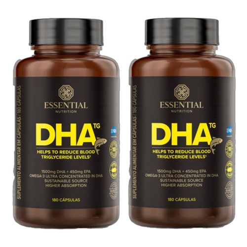 Kit 2X: DHA TG Essential Nutrition 180 Cápsulas Kit 2X: DHA TG Essential Nutrition 180 Cápsulas