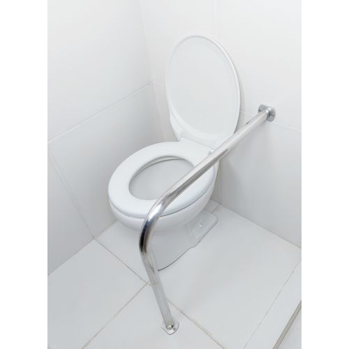 Barra De Apoio Para Vaso Sanitário 60x60 Corrimão L Em Alumínio