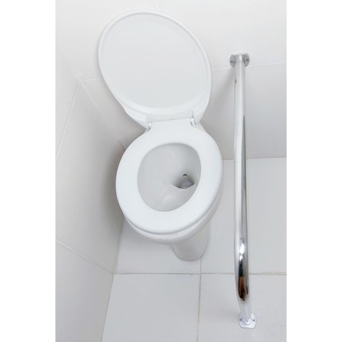 Barra De Apoio Para Vaso Sanitário 60x70 Corrimão L Em Alumínio