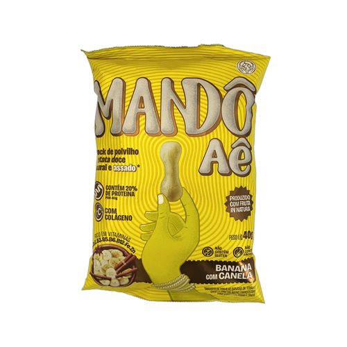 Biscoito de Polvilho Banana com Canela Mandô Aê 40g Biscoito de Polvilho Banana com Canela Mandô Aê 40g