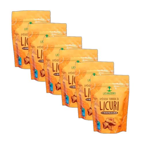 Kit 6X: Amêndoa de Licuri Torrada Com Rapadura Licurizeiro 100g Kit 6X: Amêndoa de Licuri Torrada Com Rapadura Licurizeiro 100g
