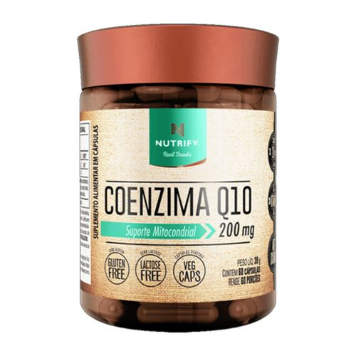 Coenzima Q10 200mg Nutrify 60 Cápsulas Coenzima Q10 200mg Nutrify 60 Cápsulas