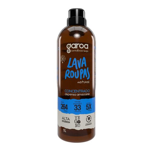 Lava Roupas Concentrado Laranja Biodegradável Garoa 1L Lava Roupas Concentrado Laranja Biodegradável Garoa 1L