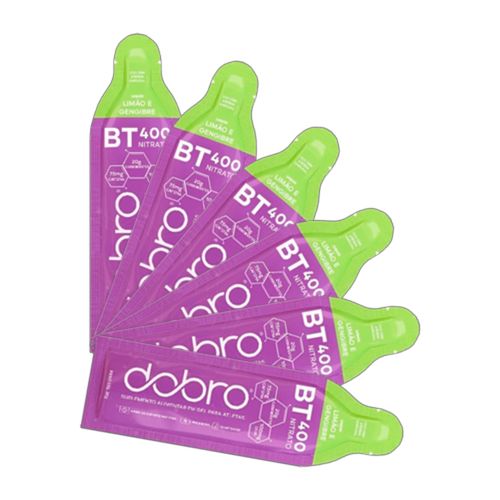 Kit 6X: BT Nitrato Limão e Gengibre com Cafeína Gel Dobro 30g