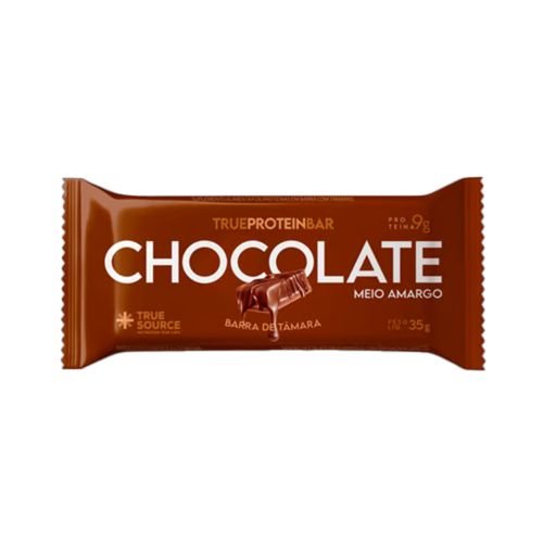 True Bar Protein Chocolate Meio Amargo True Source 35g True Bar Protein Chocolate Meio Amargo True Source 35g