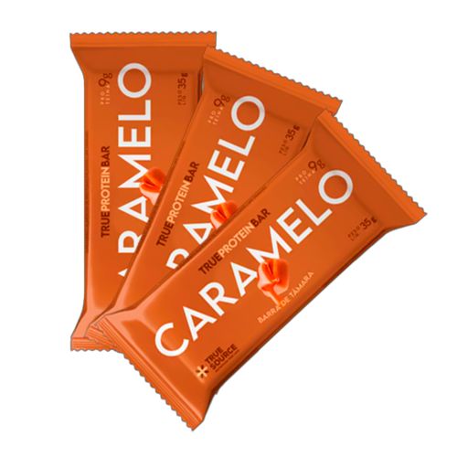Kit 3X: True Bar Protein Caramelo True Source 35g