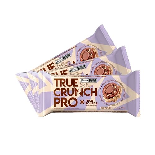 Kit 3X: Wafer Proteico True Crunch Pro Chocolate Meio Amargo True Source 25g Kit 3X: Wafer Proteico True Crunch Pro Chocolate Meio Amargo True Source 25g