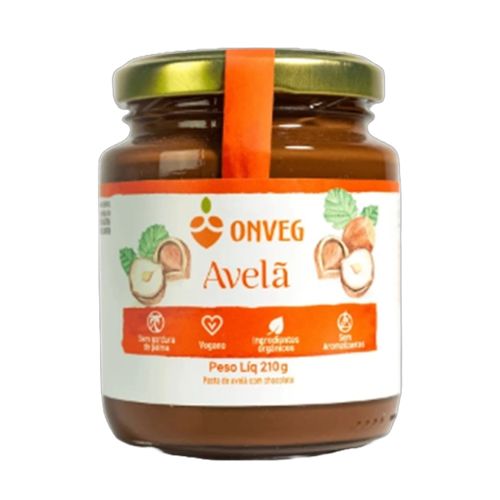 Pasta de Avelã com Chocolate Onveg 210g Pasta de Avelã com Chocolate Onveg 210g