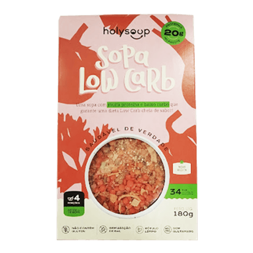 Sopa Low Carb Sem Glúten Holysoup 180g Sopa Low Carb Sem Glúten Holysoup 180g