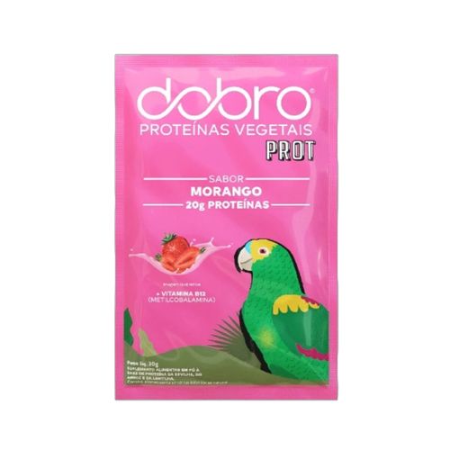 Proteína Vegana Morango Sachê Dobro 30g Morango Proteína Vegana Morango Sachê Dobro 30g Morango