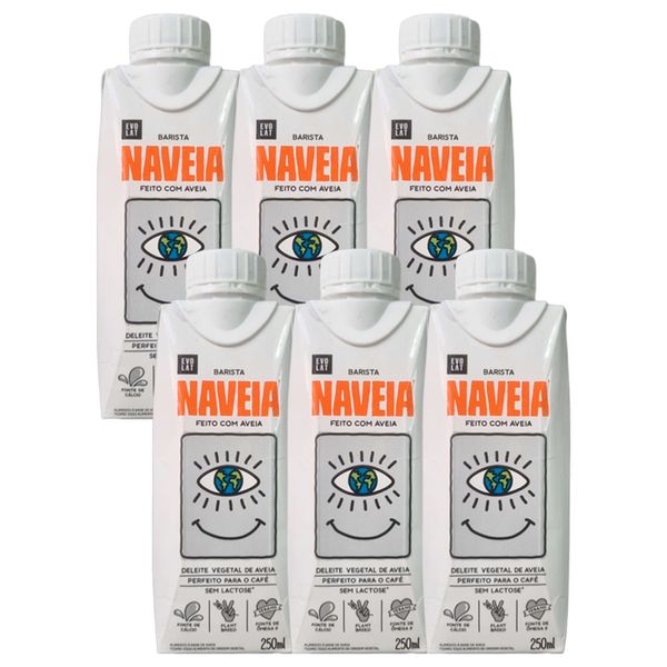 Kit 6X: Bebida Vegetal de Aveia Barista Naveia 250ml