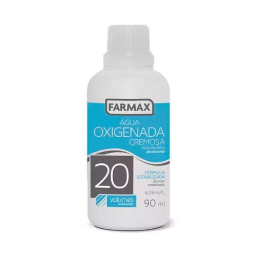 Kit c/9 Água Oxigenada Cremosa Farmax 20 Volumes 90mL