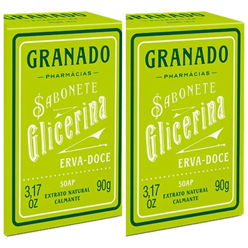 Kit c/2 Sabonetes de Glicerina Erva-Doce Granado 90g