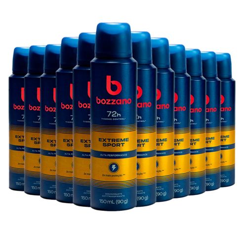 Kit c/12 Unidades de Desodorante Aerosol Bozzano 90g Anti Extreme