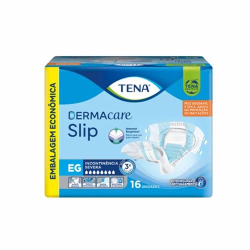 Kit 4 Fraldas Tena Dermacare Slip Eg 16 Unidades cada