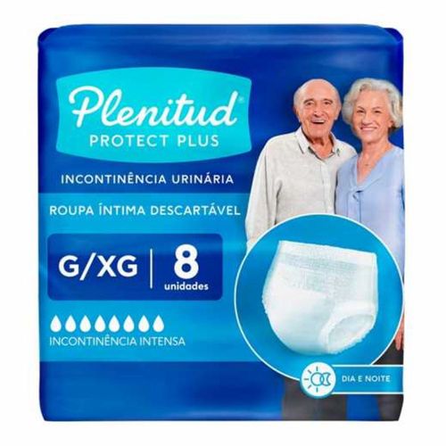 Kit 4 Fraldas Plenitud Active Plus Roupa Íntima G/Xg 8 Unidades cada