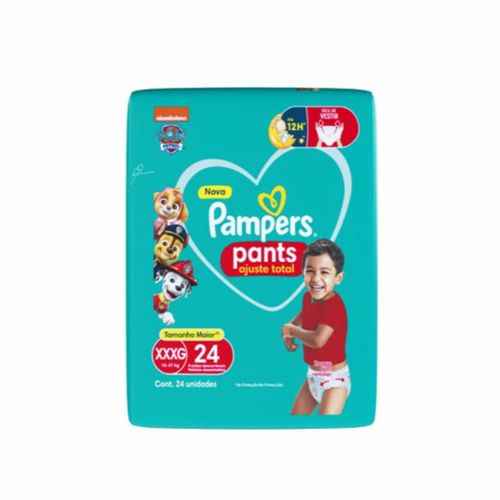 Kit 4 Fraldas Infantil Pants Pampers Ajuste Total Xxxg 18 A 27Kg Pacote 24 Unidades cada Kit 4 Fraldas Infantil Pants Pampers Ajuste Total Xxxg 18 A 27Kg Pacote 24 Unidades cada