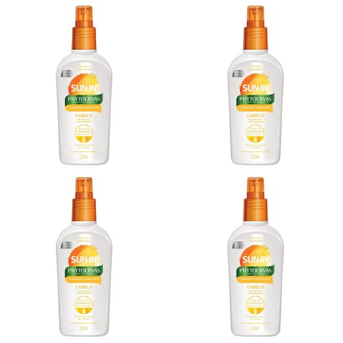 Kit c/4 Unidades de Spray Phytoervas Sun In P/Cabelo 120ml Kit c/4 Unidades de Spray Phytoervas Sun In P/Cabelo 120ml